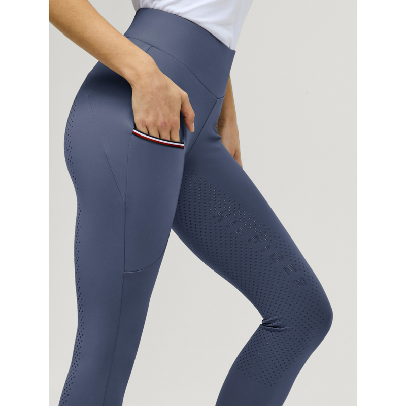 Tommy Hilfiger Women's Elmira All-Year Full Grip Leggings - Faded Indigo-4