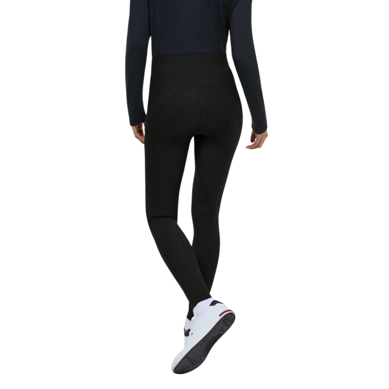 Tommy Hilfiger Women's Elmira All-Year Rhinestone Full Grip Leggings - Black-4