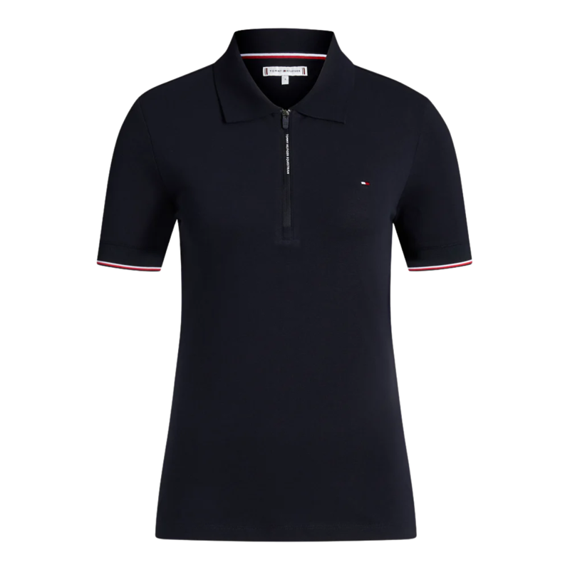 Tommy Hilfiger Women's Anaheim Zip Polo Shirt - Desert Sky-1