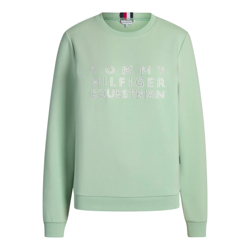Tommy Hilfiger Women's Belair Rhinestone Sweatshirt - Belair Mint-3