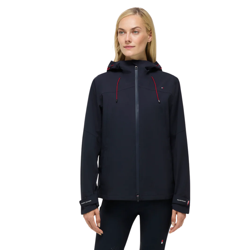 Tommy Hilfiger Women's Upland Airbag Compatible Rain Jacket - Desert Sky