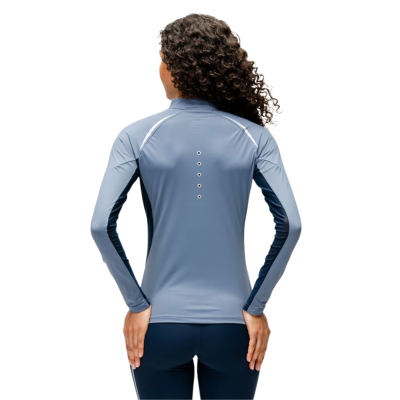 Horseware Stamina Long Sleeve 1/4 Zip Top - HW Blue-1