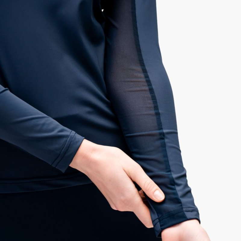 Horseware Stamina Long Sleeve 1/4 Zip Top - Core Navy-3