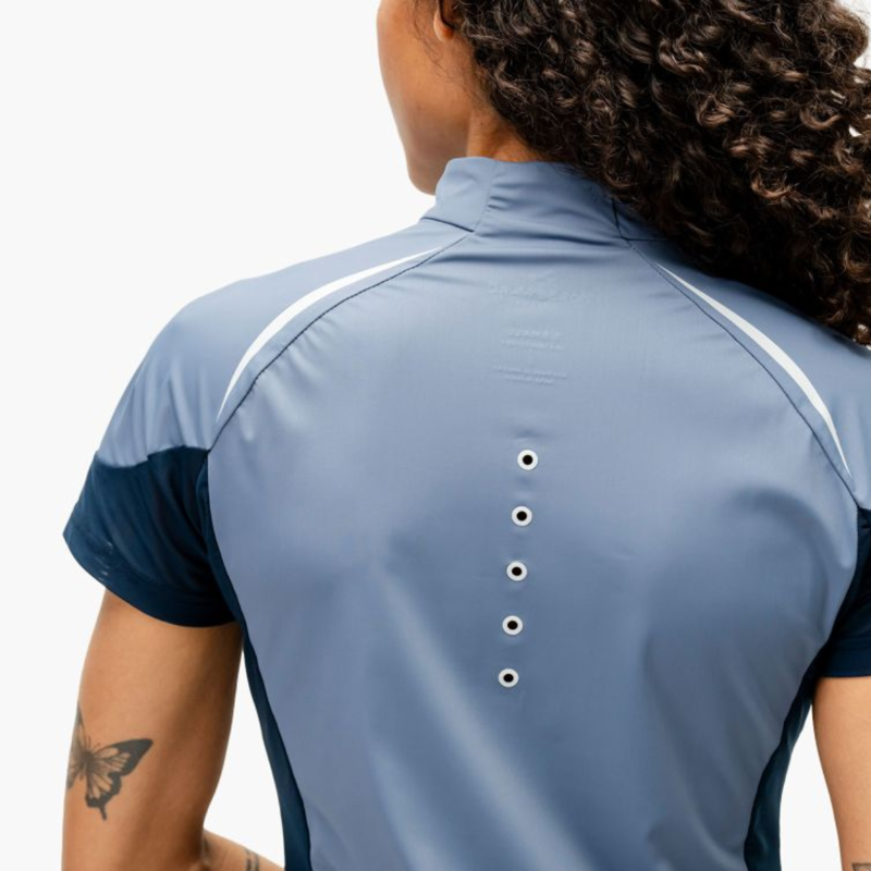Horseware Stamina Short Sleeve 1/4 Zip Top - HW Blue-2
