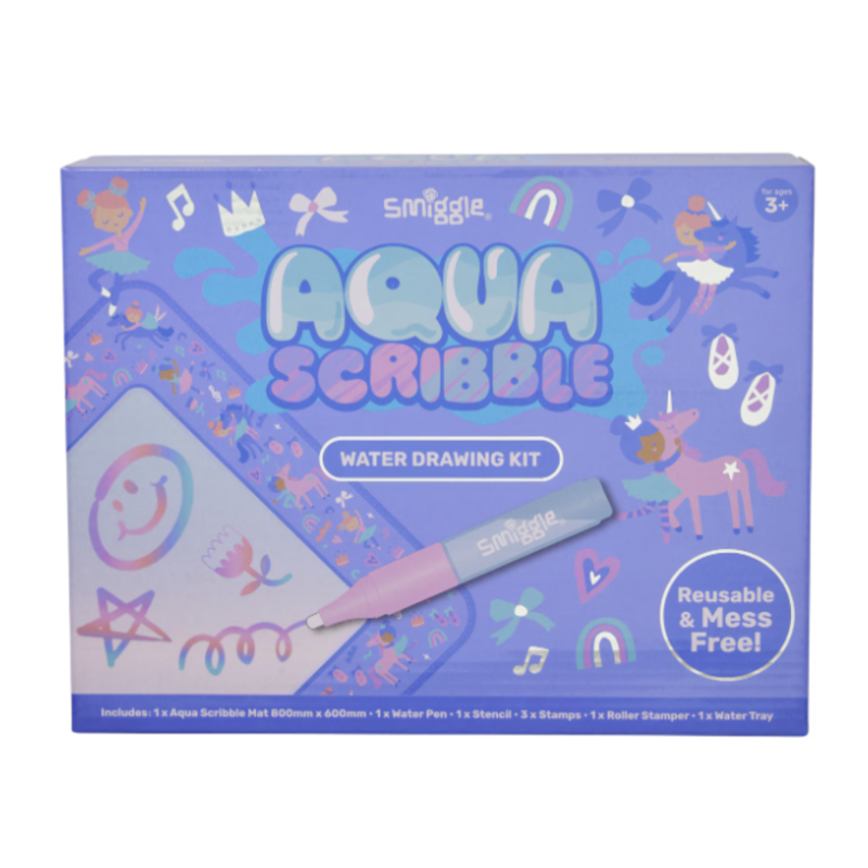 Smiggle Ready Set Go Aqua Scribble Water Drawing Kit