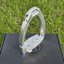 Innova Riding Trilogy Swarovski Stirrups - Silver/Aurora Boreale Crystal