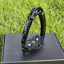 Innova Riding Solitary Swarovski Stirrups - Black/Tanzanite Crystal