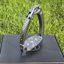 Innova Riding Solitary Swarovski Stirrups - Titanium/Night
