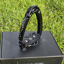 Innova Riding Solitary Swarovski Stirrups - Black/Night Crystal