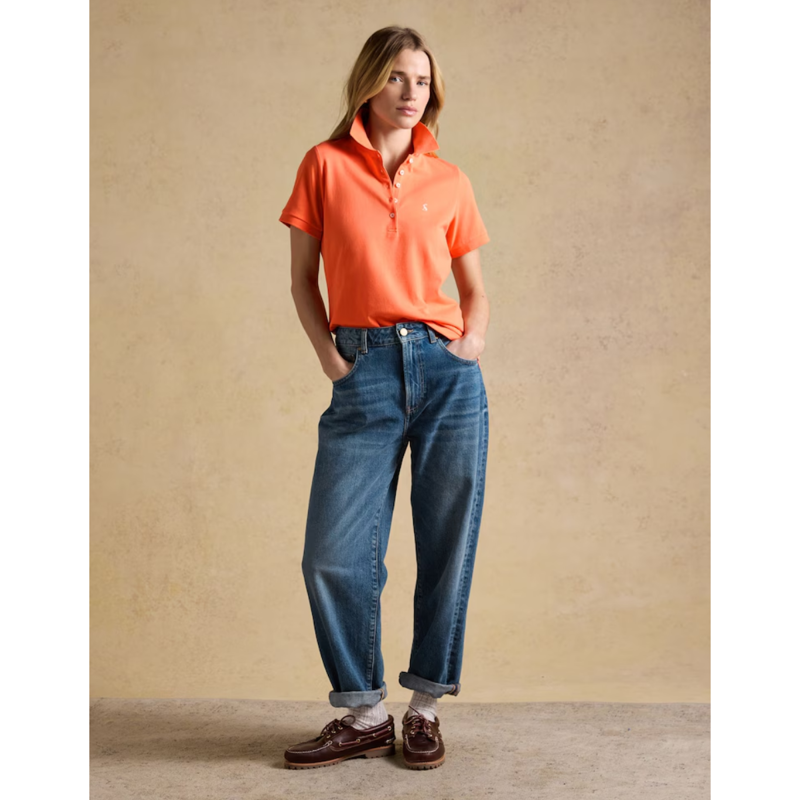 Joules Women's Woody Polo Shirt - Orange-7