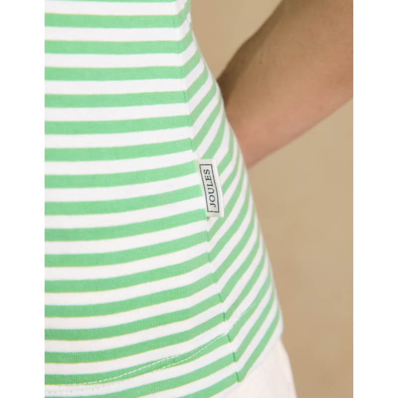 Joules Ladies Erin T-Shirt - Green Stripe-6