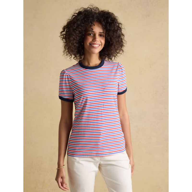 Joules Ladies Erin T-Shirt - London Bus Stripe-1