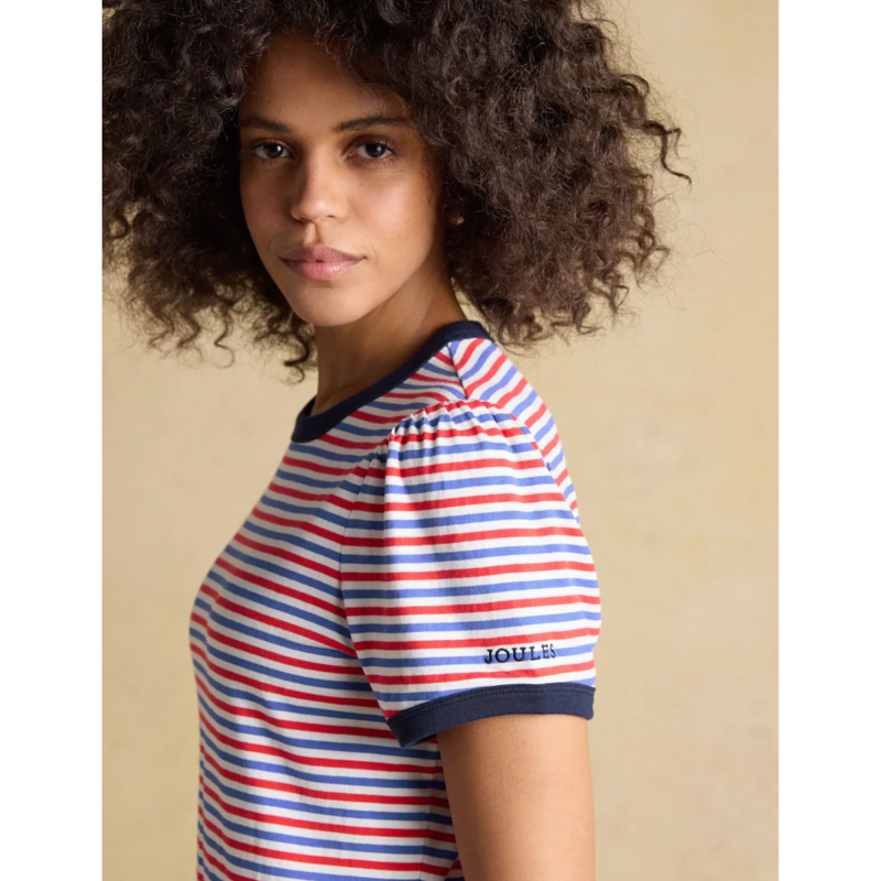 Joules Ladies Erin T-Shirt - London Bus Stripe-3
