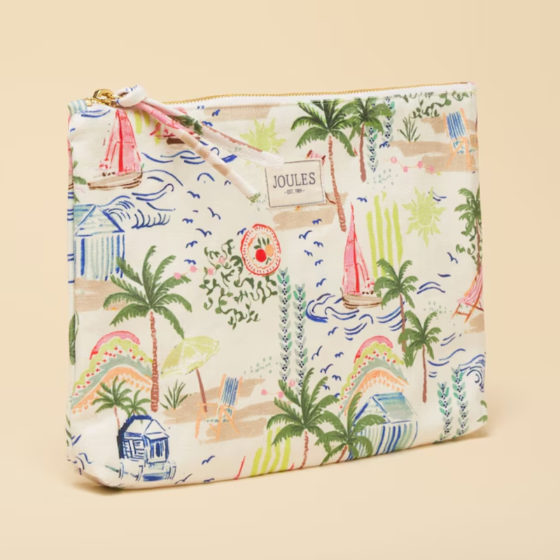 Joules Ladies Carrywell Pouch - Palm Print-1