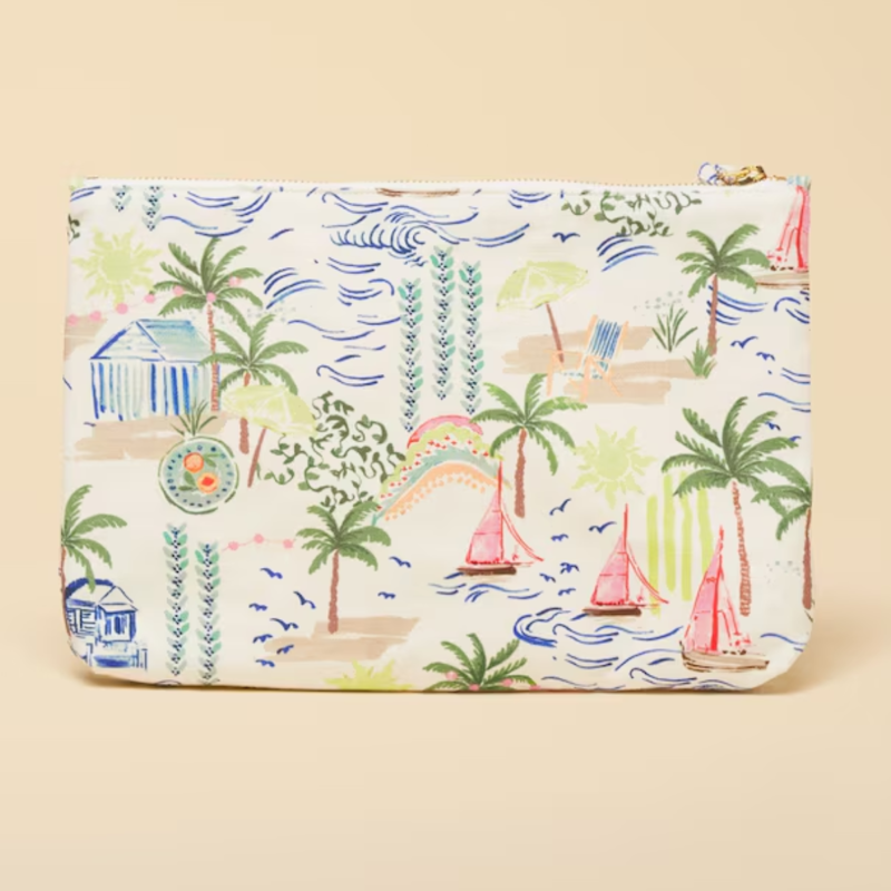 Joules Ladies Carrywell Pouch - Palm Print-2