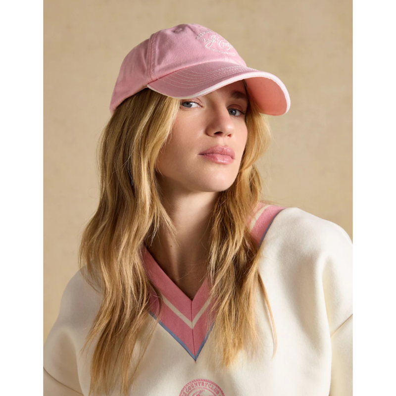 Joules Ladies Daley Baseball Cap - Pink-1