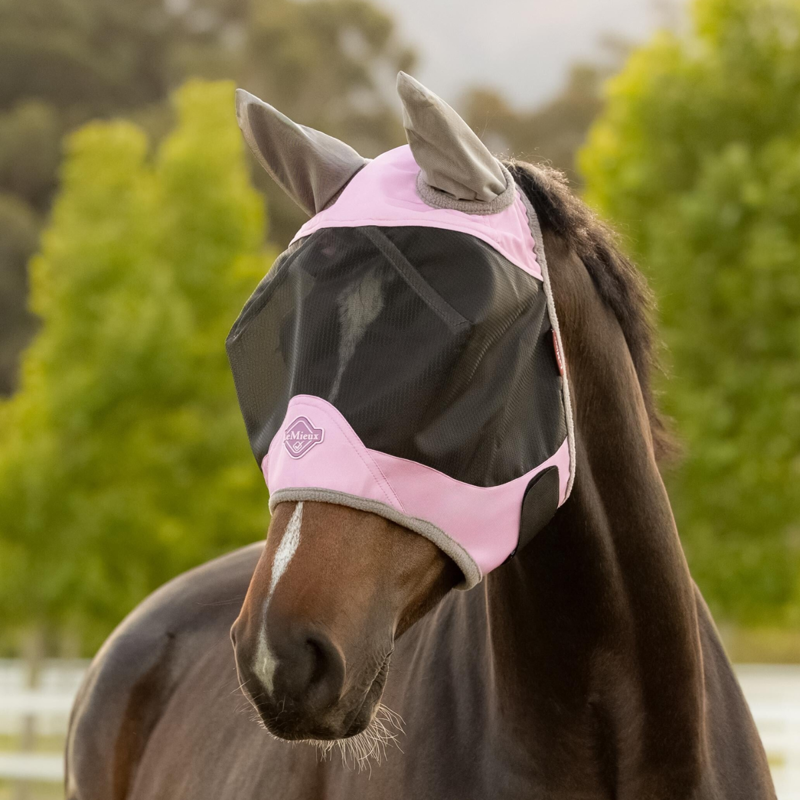 LeMieux Visor-Tek Half Fly Mask - Fondant-1