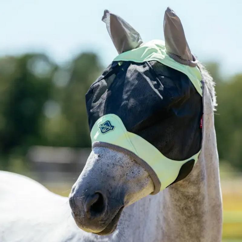 LeMieux Visor-Tek Half Fly Mask - Macaron-1