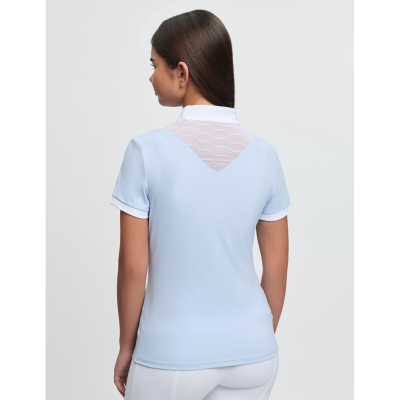 LeMieux Young Rider Eva Short Sleeve Show Shirt - Mist-1