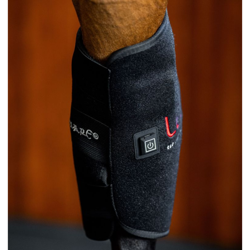 Horseware LED Red Light Therapy Hock Boot - Black/Black-3