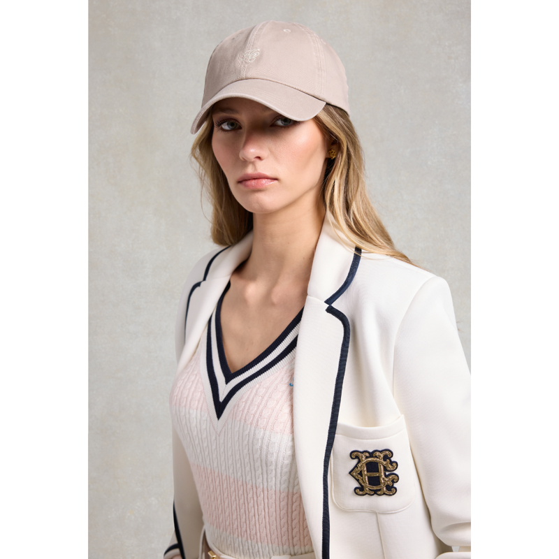 Holland Cooper Monogram Cap - Taupe Ecru-6
