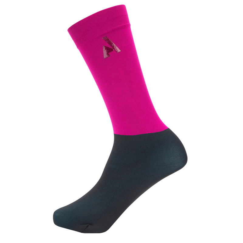 Aubrion Young Rider React Performance Socks - Fuchsia-1