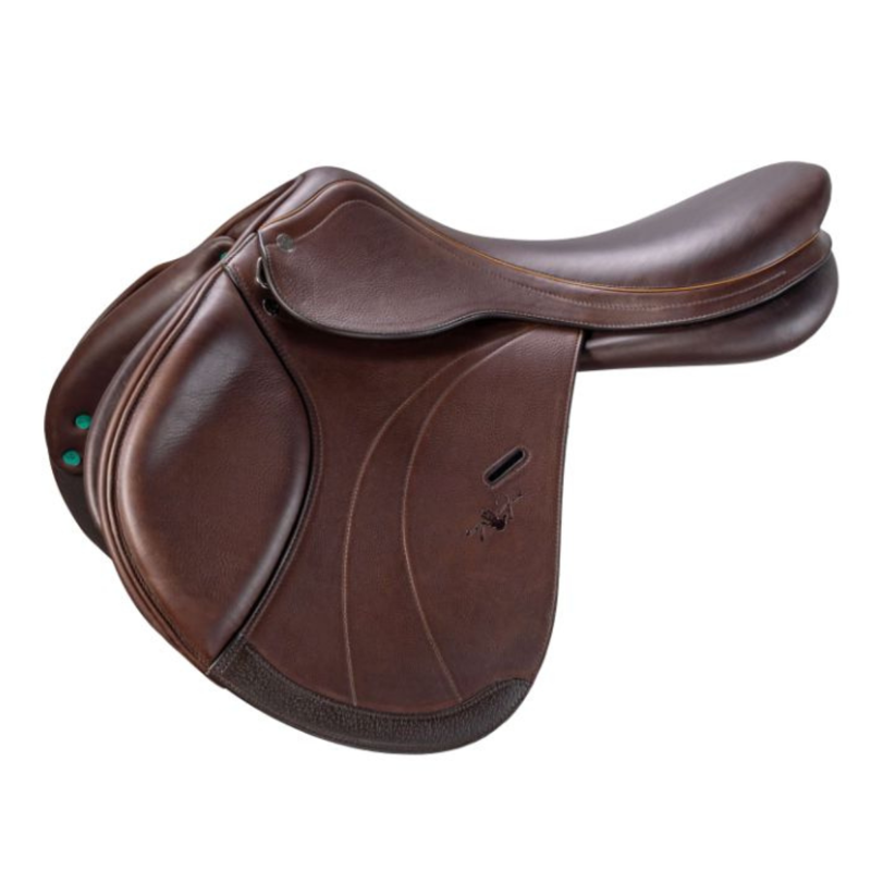 Equipe Expression Double Flap Jump Saddle - 17 inch Medium - Brown
