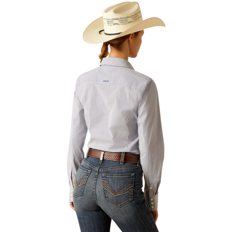 Ariat Women's Kirby Stretch Shirt - True Blue-3