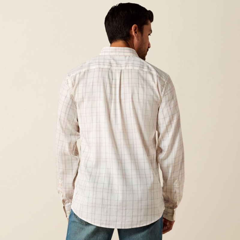 Ariat Men's Napa Shirt - White/Grey Plaid-1