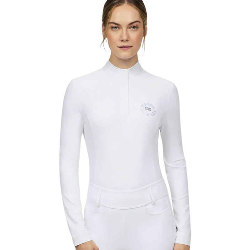 Tommy Hilfiger Women's Taylor Rhinestone Show Shirt - Optic White-1