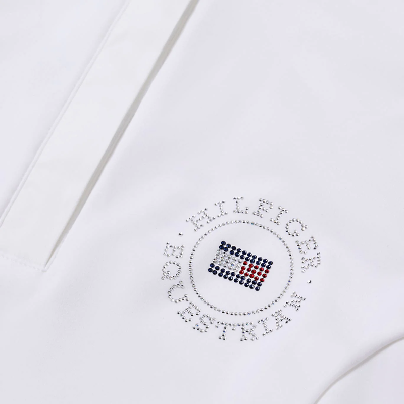 Tommy Hilfiger Women's Taylor Rhinestone Show Shirt - Optic White-3