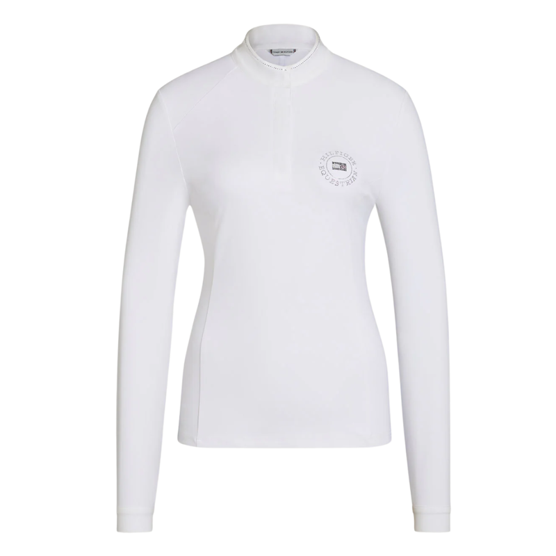 Tommy Hilfiger Women's Taylor Rhinestone Show Shirt - Optic White