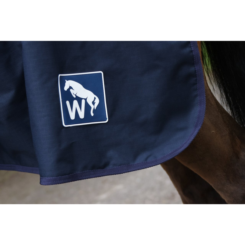 John Whitaker 50g Combo Turnout Rug - Purple/Navy-3