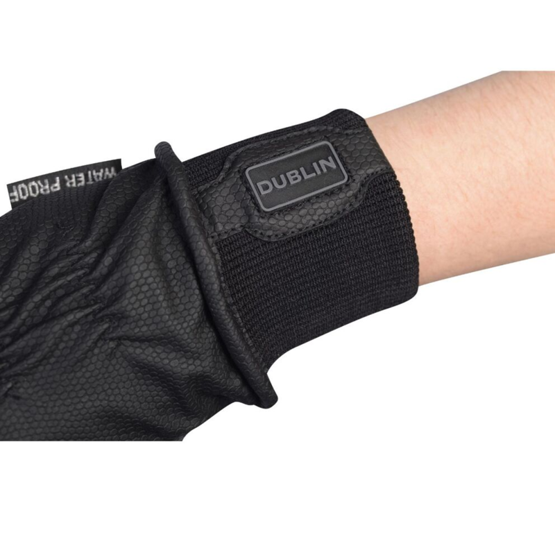 Dublin Synthetic Leather Thinsulate Waterproof Gloves - Black-2