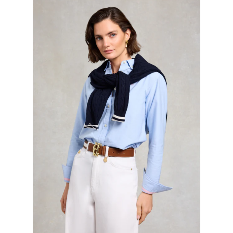 Holland Cooper Oxford Shirt - Sky Blue-2