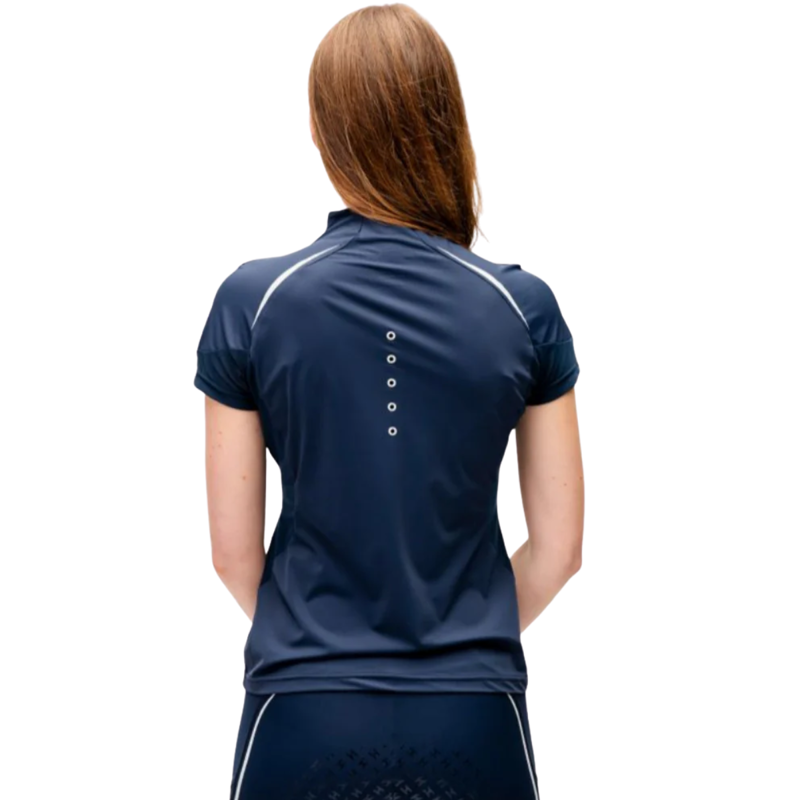 Horseware Stamina Short Sleeve 1/4 Zip Top - Core Navy-1