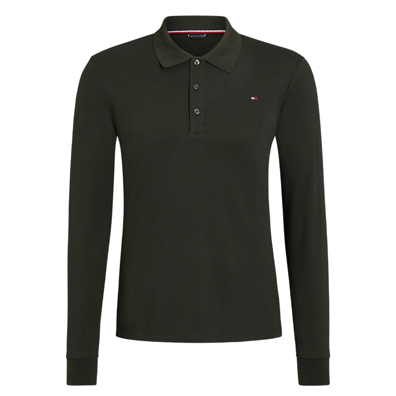 Tommy Hilfiger Men's Erwin Long Sleeve Polo - Pine-1