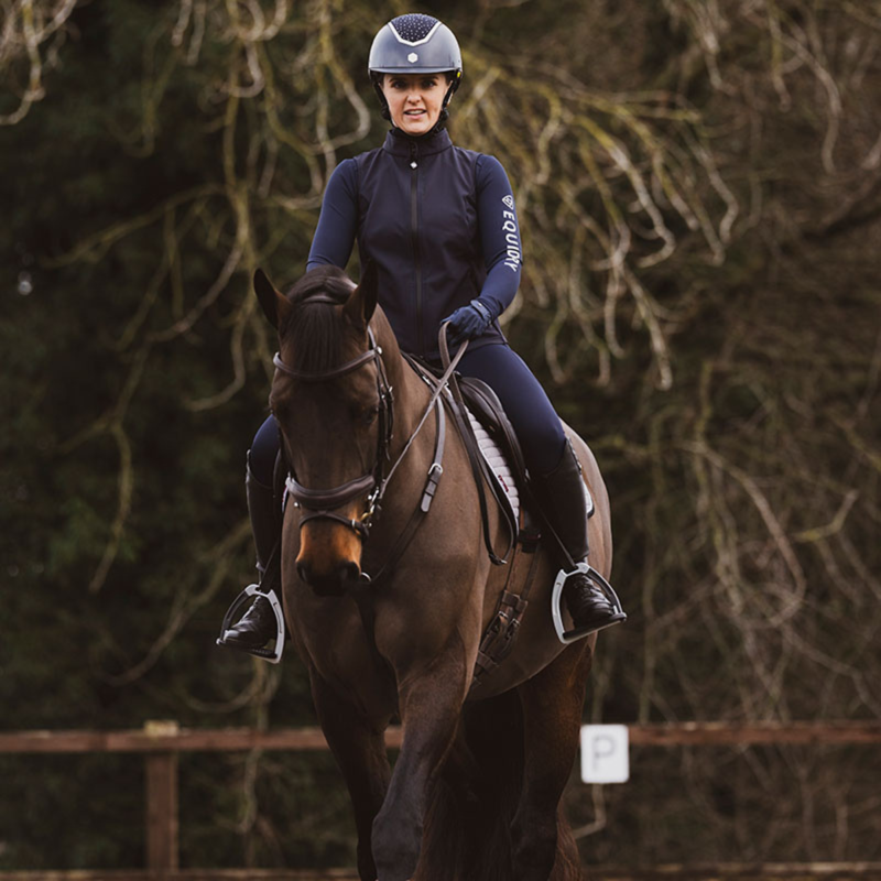Charles Owen Eclipse Back Protector Gilet - Navy-6