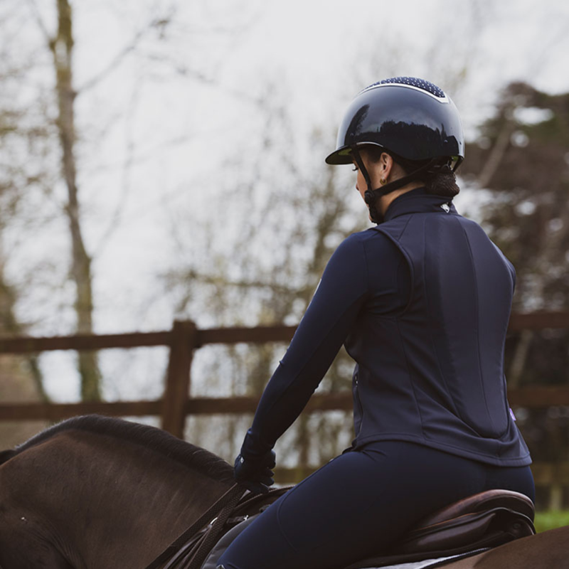 Charles Owen Eclipse Back Protector Gilet - Navy-7
