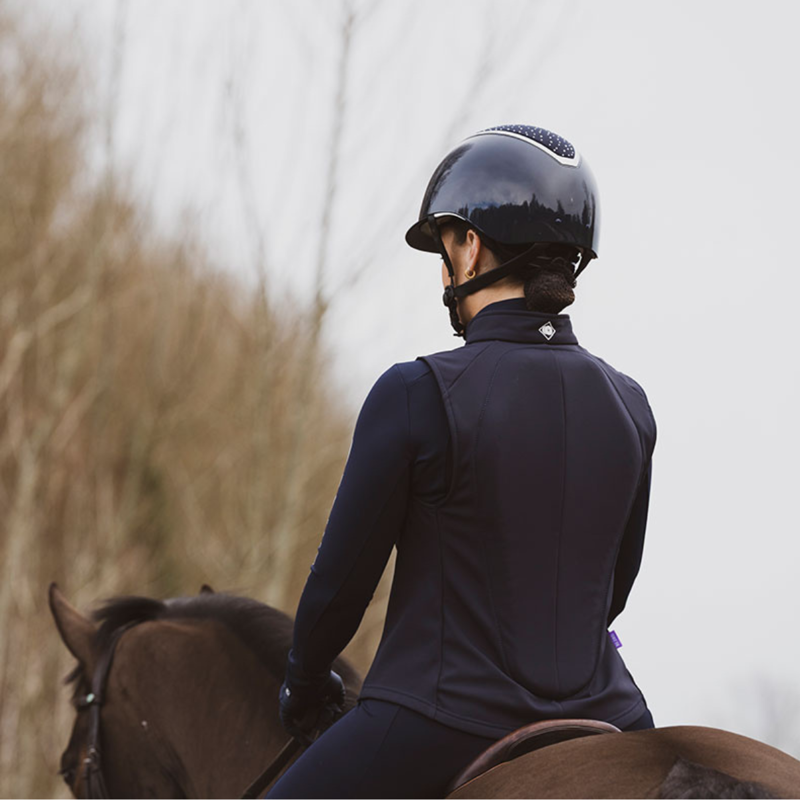 Charles Owen Eclipse Back Protector Gilet - Navy-8
