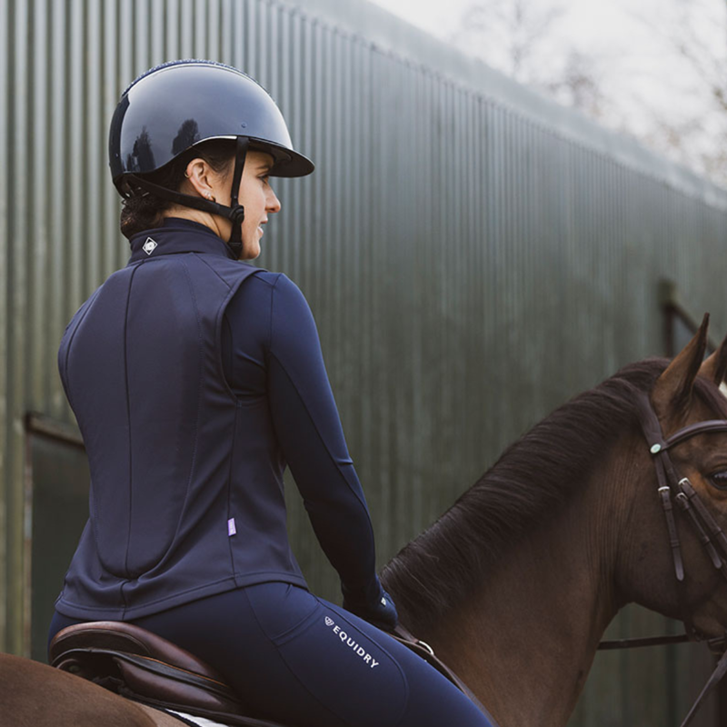 Charles Owen Eclipse Back Protector Gilet - Navy-10