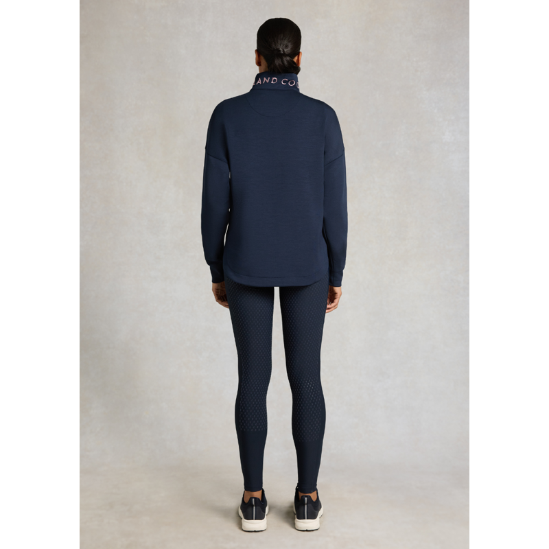 Holland Cooper Windsor Quarter Zip Sweat - Ink Navy-2