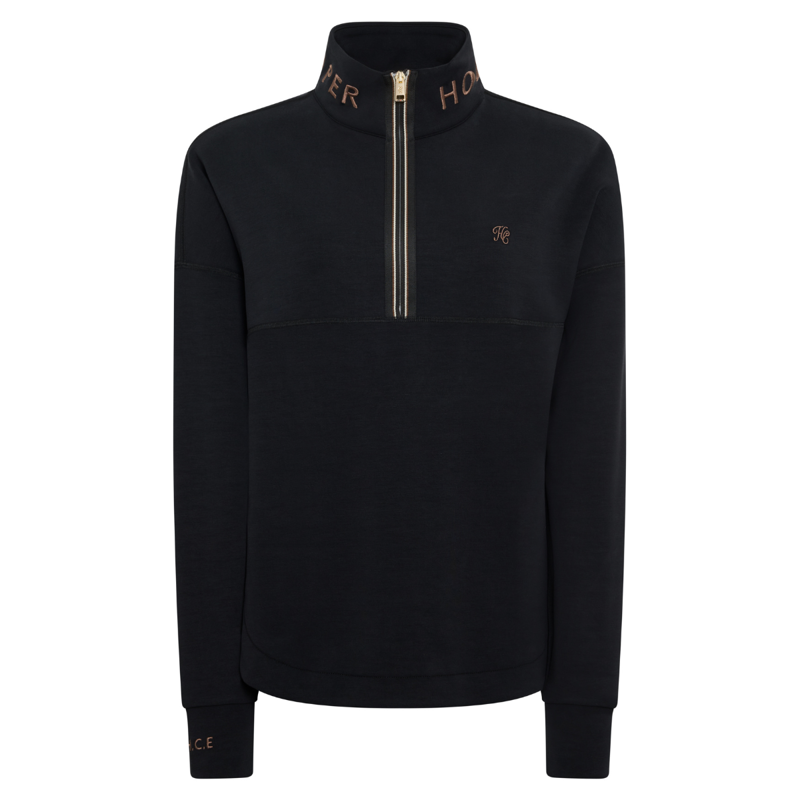 Holland Cooper Windsor Quarter Zip Sweat - Black-5