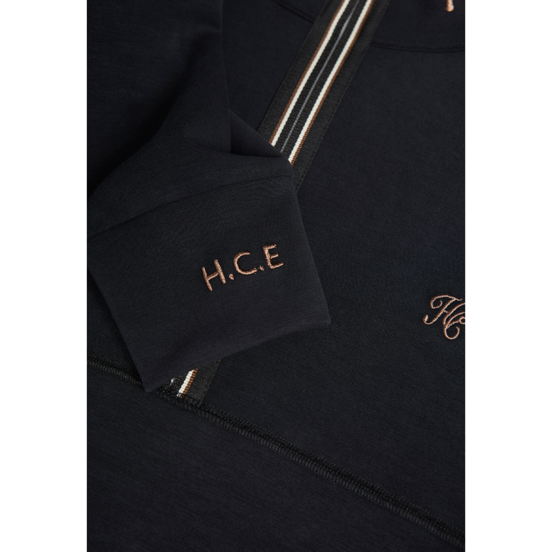 Holland Cooper Windsor Quarter Zip Sweat - Black-6