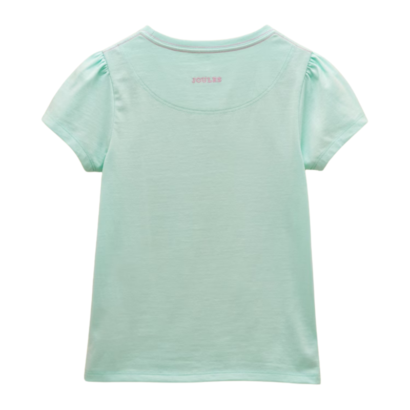 Joules Girls' Astra Applique Cotton T-Shirt - Blue-1