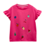 Joules Girls' Waverley Frill Sleeve T-Shirt - Pink
