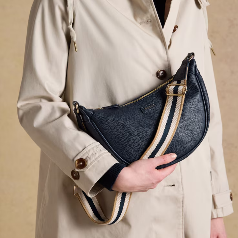 Joules Jade Half Moon Adjustable Cross-Body Bag - Navy-2