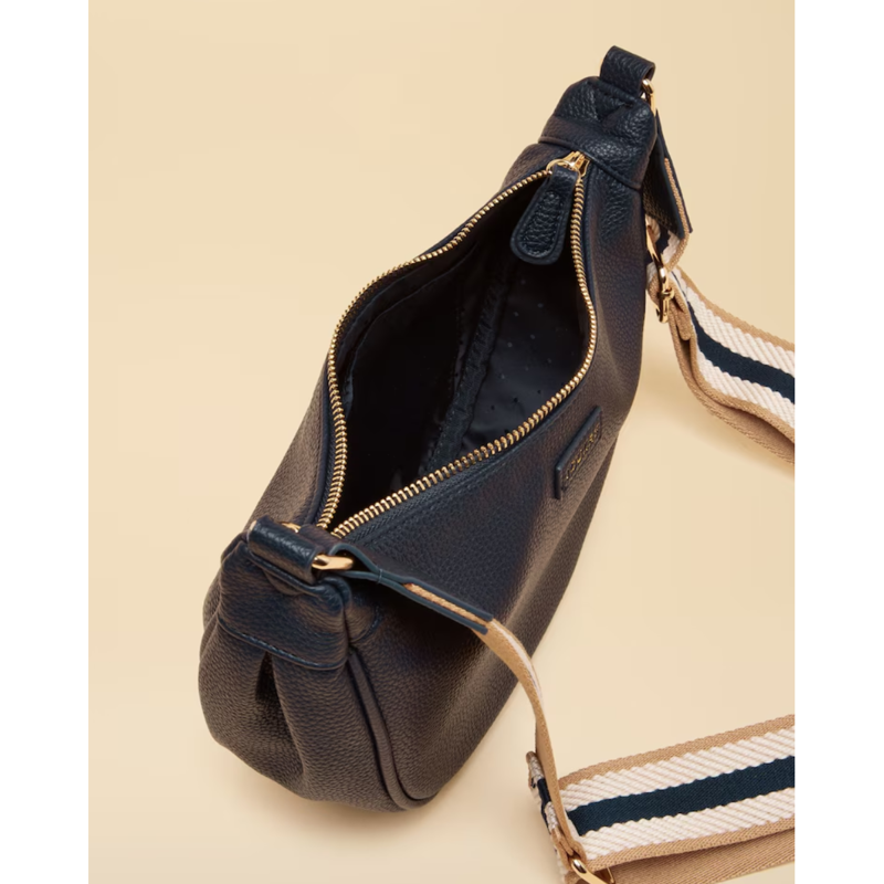 Joules Jade Half Moon Adjustable Cross-Body Bag - Navy-3