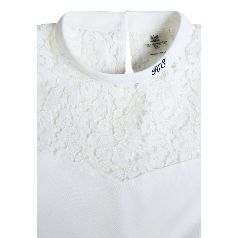 Holland Cooper Lace Tee - White-5