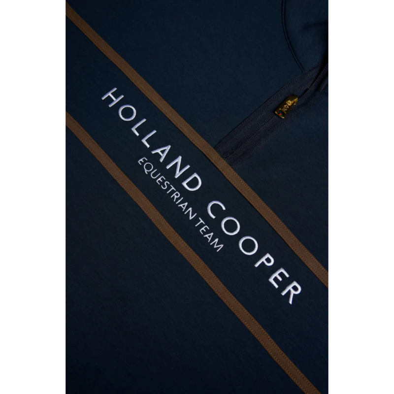 Holland Cooper Equestrian Quarter Zip Neck Sweat - Ink Navy-6
